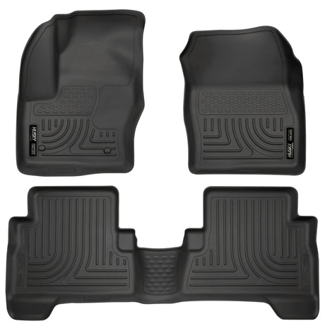 Revêtements de sol noirs Husky Liners 2013 Ford Escape WeatherBeater Combo