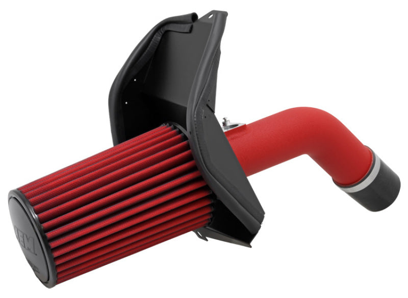 Prise d'air froid rouge froissée AEM 08-11 WRX/STi