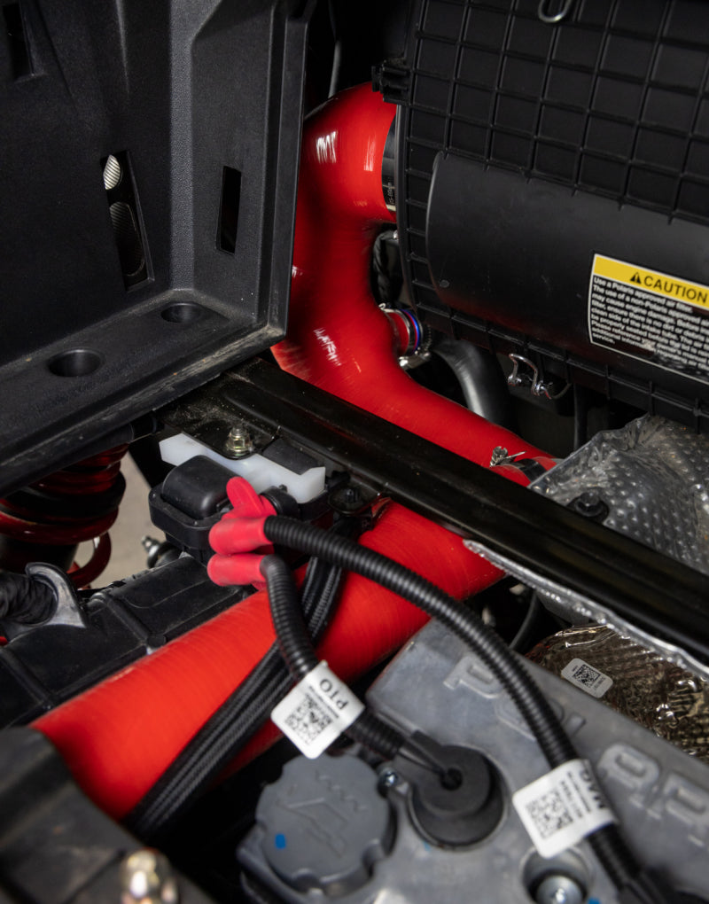 Tube d'admission en J en silicone Mishimoto 2016+ Polaris RZR XP Turbo - Bleu