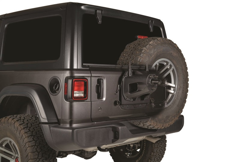 Support de relocalisation de roue de secours Rugged Ridge pour Jeep Wrangler JL 18-20