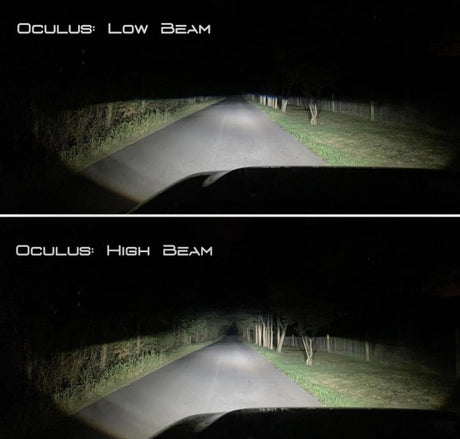 Phares projecteurs Oracle Jeep Wrangler JL Oculus Bi-LED - Graphite métallisé - 5 500 K VOIR LA GARANTIE