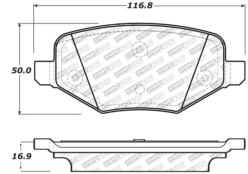 Plaquettes de frein StopTech Street Select - Arrière