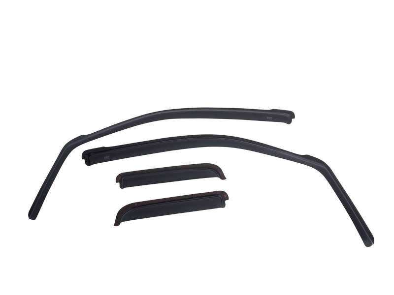 EGR 2018 Jeep Wrangler JL SlimLine In-Channel WindowVisors Set of 4 - Matte Black