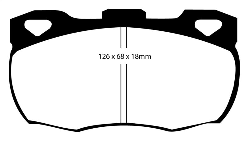 Plaquettes de frein avant EBC 92-97 Land Rover Defender Greenstuff