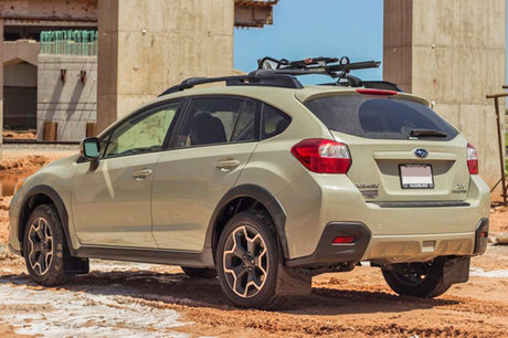 Bavette garde-boue Rally Armor 13-17 Subaru Crosstrek XV noire UR avec logo gris