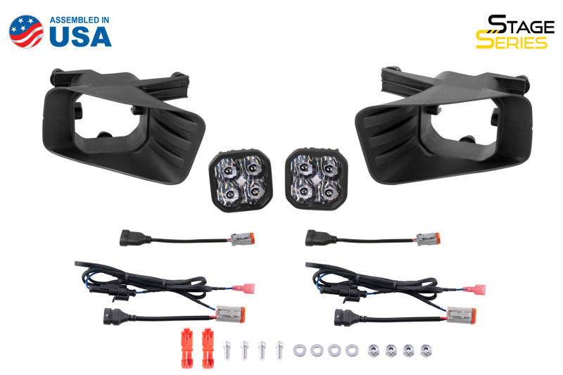 Kit Diode Dynamics SS3 Pro Type Ram Horiz ABL - Brouillard SAE blanc