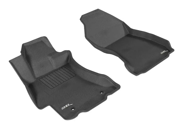 3D MAXpider 2012-2019 Subaru Impreza/XV Crosstrek/WRX/Sti Kagu 1st Row Floormat - Black 3D MAXpider