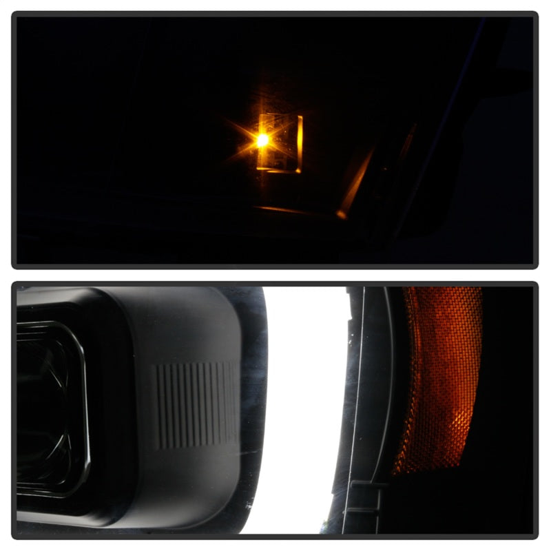 Phares à DEL Spyder Chevy Suburban 1500/2500 07-14 Tahoe 07-14 Noir PRO-YD-CSUB07V2PL-BK