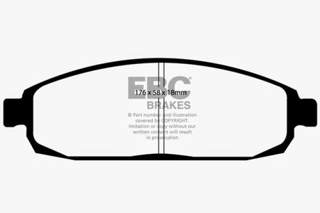 EBC 05-10 Jeep Commander 3.7 Yellowstuff Front Brake Pads