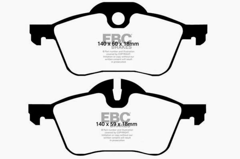 EBC 02-03 Mini Hardtop 1.6 Greenstuff Front Brake Pads