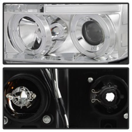 Phares de projecteur Spyder Toyota Tundra 07-13 LED Halo LED Chrm PRO-YD-TTU07-HL-C