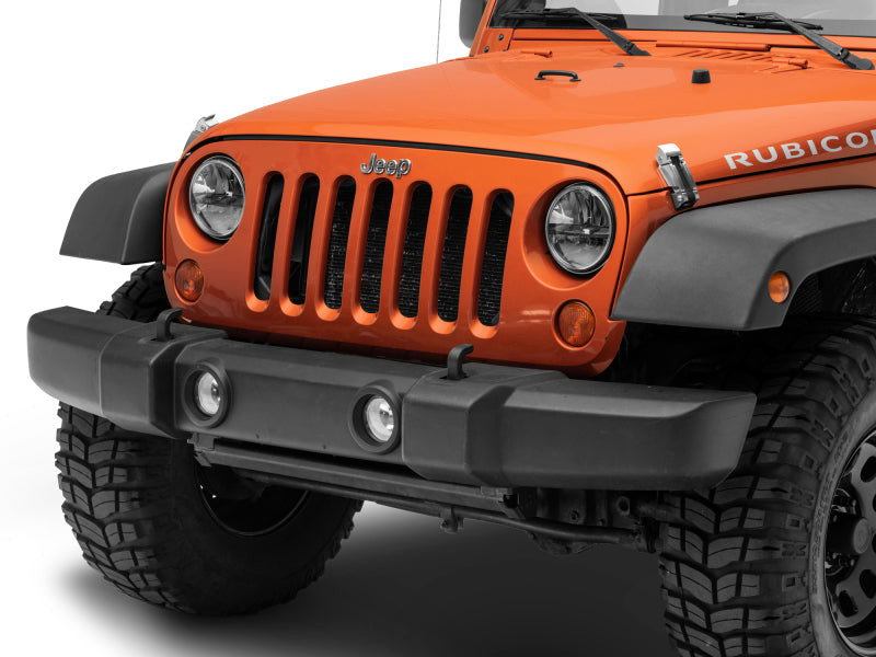 Phares à LED Raxiom 97-18 Jeep Wrangler TJ/JK Axial Series - Boîtier noir (lentille transparente)