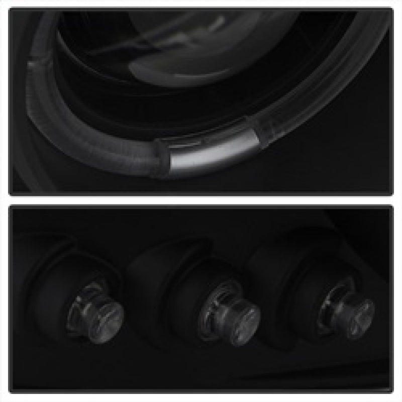 Phares de projecteur Spyder GMC Sierra 1500/2500 99-06 LED Halo LED Blk Smke PRO-YD-CDE00-HL-BSM