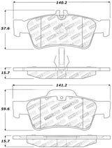 StopTech Street Touring Mercedes Benz Rear Brake Pads