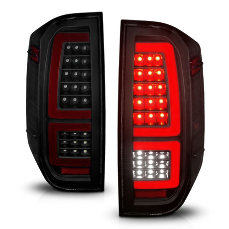 Feux arrière à LED ANZO 2014-2021 Toyota Tundra Boîtier noir/lentille fumée