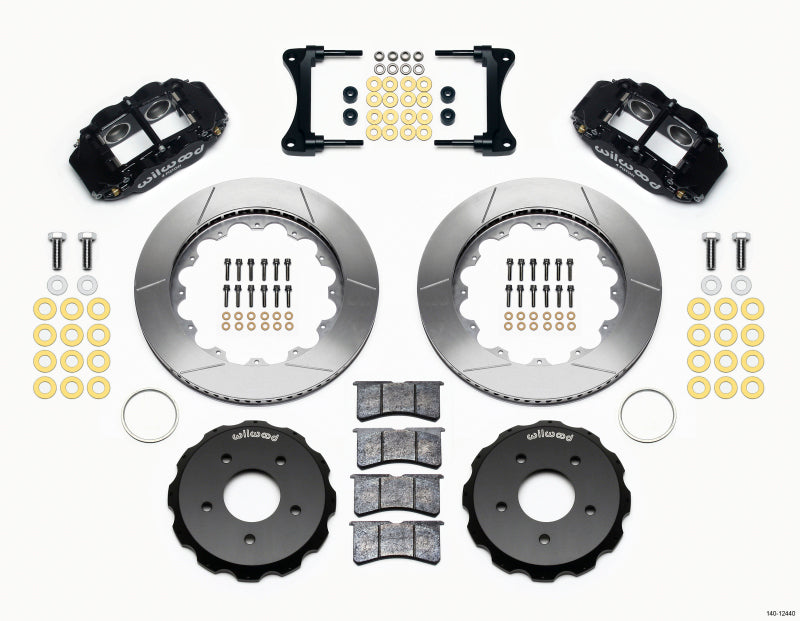 Kit de pare-chocs avant Wilwood Narrow Superlite 4R 14,00 pouces pour Jeep Wrangler 2007 et plus