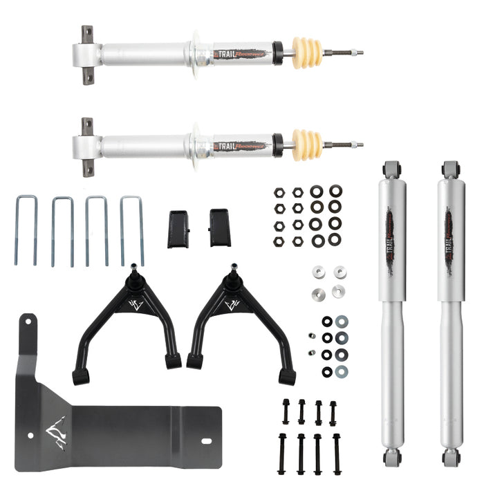 Kit de relevage Trail Perf 4 pouces pour cabine multiplace et allongée Belltech 14-16 Silverado / Sierra 1500 4WD