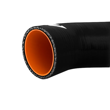Tuyau de boîte à air en silicone Mishimoto 01-07 Subaru WRX 76 mm - Noir