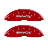 MGP 4 Caliper Covers Engraved Front & Rear Envoy Red finish silver ch