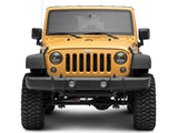 Phares à LED axiaux Raxiom 97-18 Jeep Wrangler TJ/JK 7 pouces avec DRL - Boîtier noir (lentille transparente)