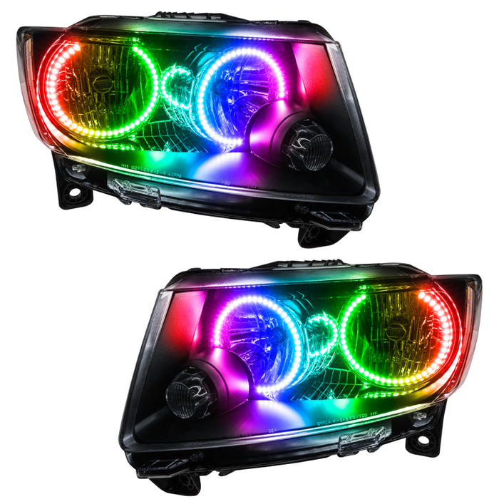 Oracle 11-13 Jeep Grand Cherokee SMD HL (non HID) - Chrome - ColorSHIFT avec 2.0 Cntrl VOIR LA GARANTIE