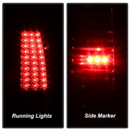 Feux arrière à LED Xtune Chevy Silverado 1500/2500/3500 03-06 Rouge clair ALT-ON-CS03-LED-RC