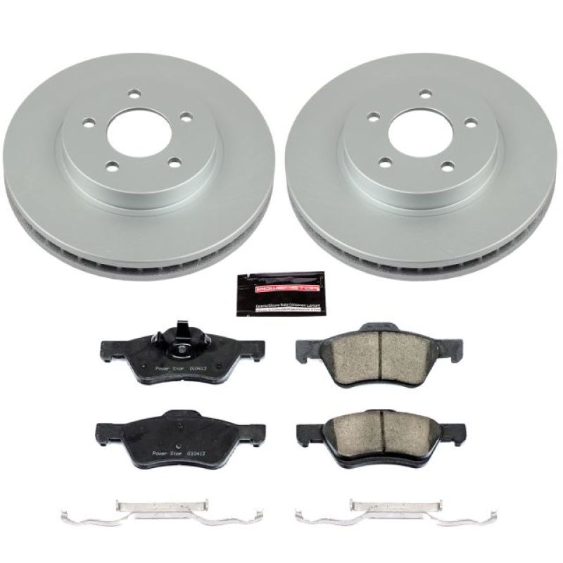 Power Stop 08-10 Ford Escape Front Z17 Evolution Geomet Coated Brake Kit