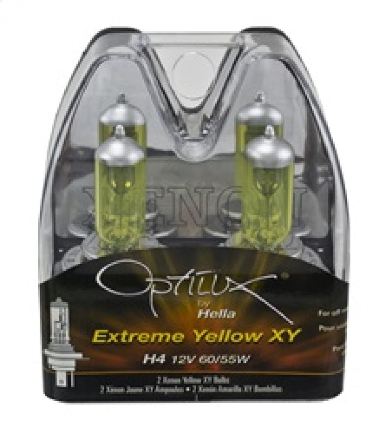 Ampoule jaune xénon Hella Optilux H4 12V / 60/55W XY