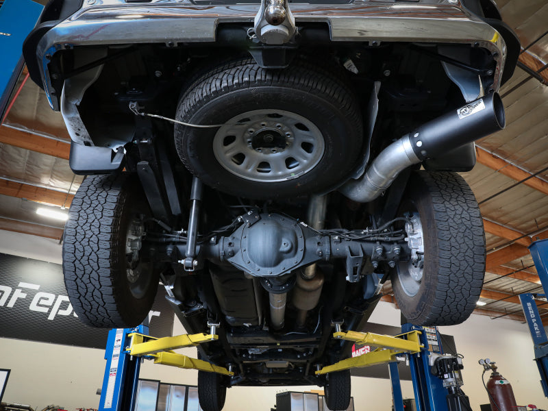 Système d'échappement arrière DPF aFe Large Bore-HD 5 IN 409 SS avec embout noir pour camion GM 20-21 V8-6,6 L