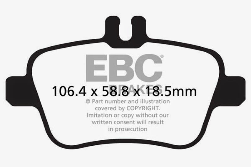 Plaquettes de frein arrière EBC 13+ Mercedes-Benz CLA250 2.0 Turbo Greenstuff