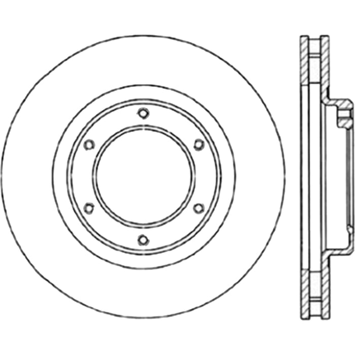 Disque de frein sport fendu StopTech Cryo - Gauche