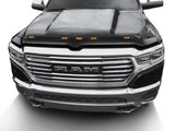 Couleur assortie du capot Aeroskin AVS 19-22 Ram 1500 avec lumières - Noir diamant