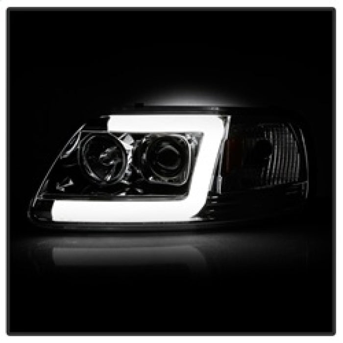 Phares Spyder 97-03 Ford F-150 (après 6/1997) V2 Proj DRL LED - Chrm (PRO-YD-FF15097V2-LB-C)