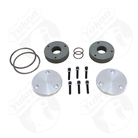 Kit de brides d'entraînement Yukon Gear Hardcore pour embouts extérieurs cannelés Dana 44/19. Capuchons non gravés