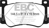 Plaquettes de frein avant EBC 2017+ Genesis G90 5.0L Ultimax2