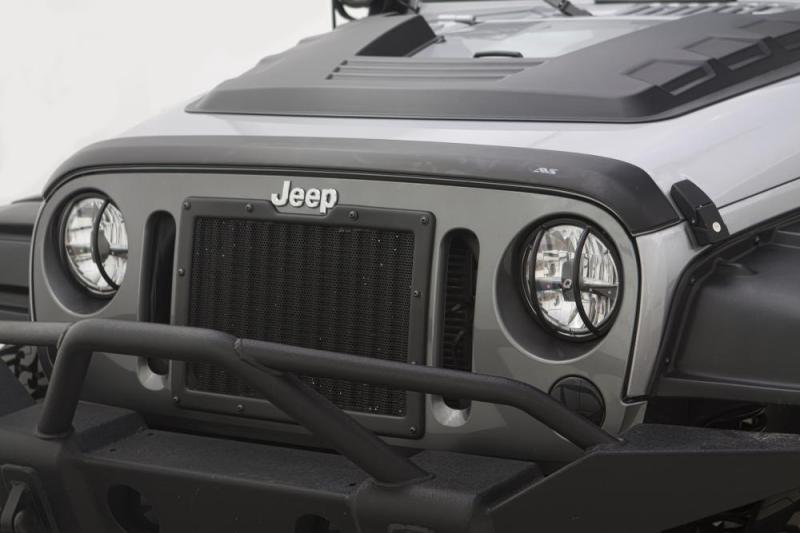 Kit combiné pare-vent et déflecteur Aeroskin AVS 07-18 pour Jeep Wrangler Unlimited - Noir mat