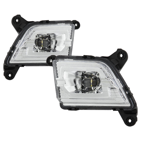 Feu antibrouillard à LED de style OEM Spyder 19-20 Chevy Silverado 1500 avec interrupteur - Transparent (ne convient pas au RPO U12)