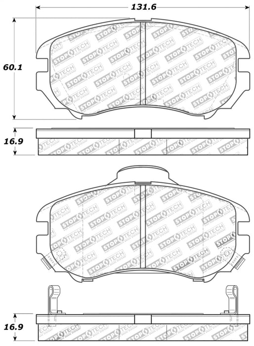 Plaquettes de frein StopTech Performance