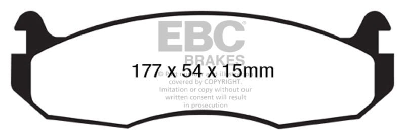 EBC 99-03 Am General H1 H1 12100 GVW Yellowstuff Front Brake Pads