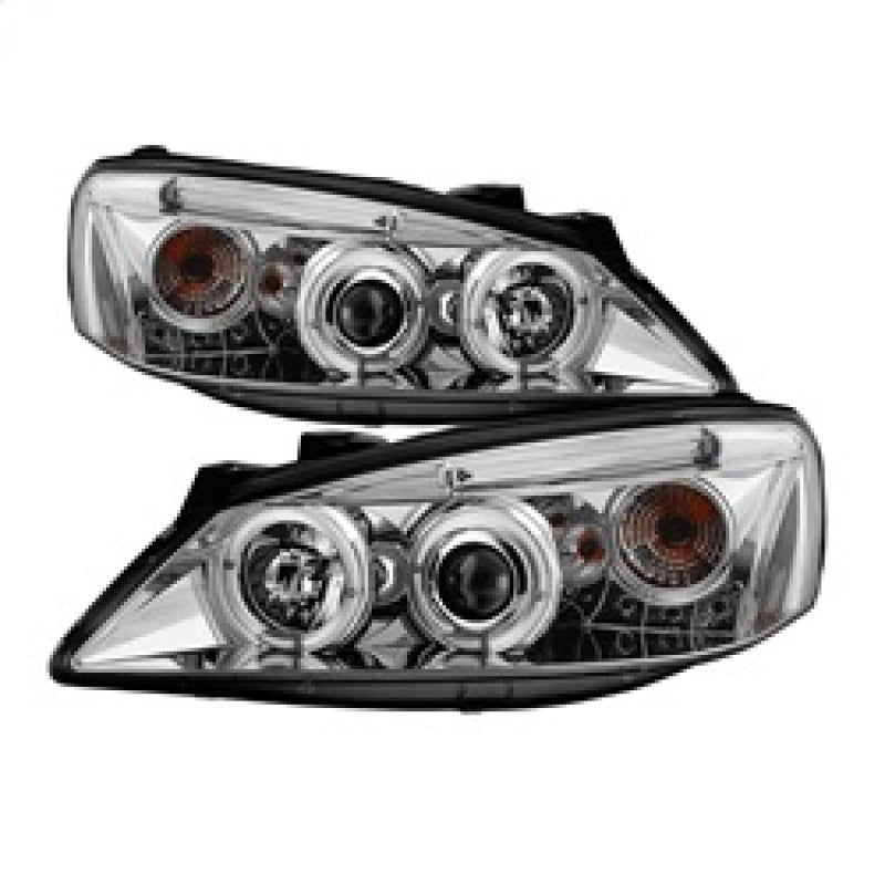 Phares de projecteur Spyder Pontiac G6 2/4DR 05-08 LED Halo LED Chrm PRO-YD-PG605-HL-C