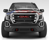Protecteur de capot Premium Vigilante pour GMC Sierra 2500 HD Stampede 2015-2018 - Drapeau