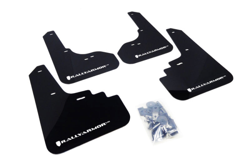 Bavette garde-boue Rally Armor 05-09 Subaru Legacy GT / Outback noire UR avec logo blanc