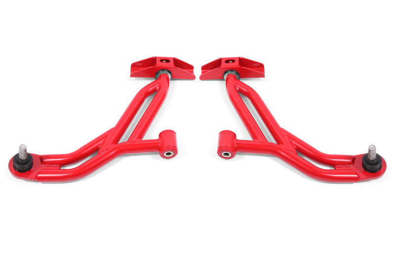 BMR Suspension 05-14 Ford Mustang Lower A-Arms - Red - Non-Adjustable BMR Suspension