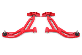 BMR Suspension 05-14 Ford Mustang Lower A-Arms - Red - Non-Adjustable BMR Suspension