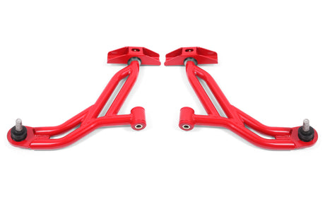 BMR Suspension 05-14 Ford Mustang Lower A-Arms - Red - Non-Adjustable BMR Suspension