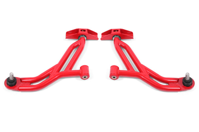 BMR Suspension 05-14 Ford Mustang Lower A-Arms - Red - Non-Adjustable BMR Suspension