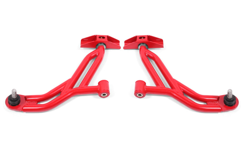 Suspension BMR 05-14 Ford Mustang Bras A inférieurs - Rouge - Non réglable