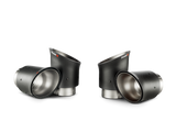 Ligne d'échappement Akrapovic 14-17 Chevrolet Corvette Z06 (C7) Slip-On (titane) avec embouts en carbone