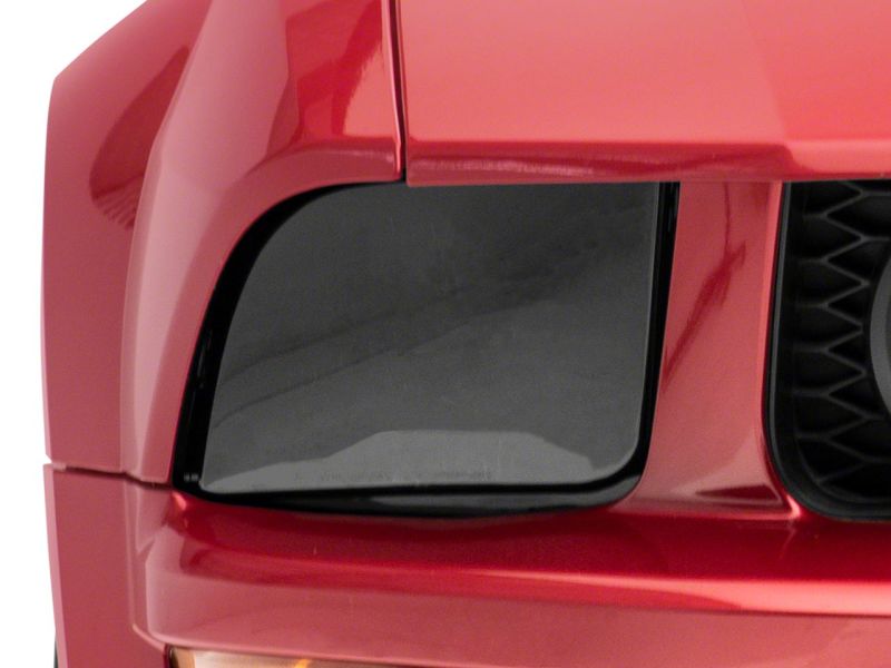 Phares de style OEM Raxiom 05-09 Ford Mustang Axial Series - Boîtier chromé - Lentille fumée