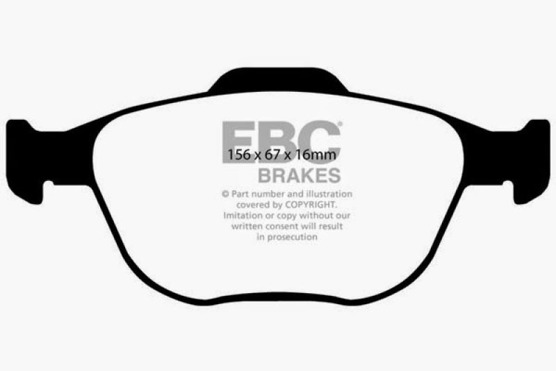 Plaquettes de frein avant EBC 02-04 Ford Focus 2.0 SVT Ultimax2